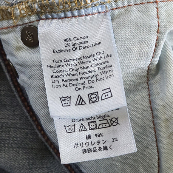 Eddie Bauer Jeans Womens 2 Button Fly Straight Distressed Embroidery Boho Y2K - Picture 12 of 12